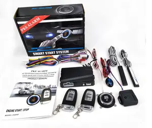 Système d'alarme de voiture Système d'entrée sans clé Verrouillage central Bouton poussoir Moteur Smart key engine start stop keyless entry system