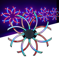 180W LED moulin à vent Pixel effet de lumière lumière RVB 3in1 perles de lampe avec support intérieur pour DJ Disco fête de noël scène DMX512