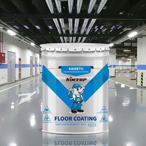 Kintop 100% Solid Self-Leveling Epoxy Floor Coating Easy Application Garage Warehouse Offices-for Spray <b>Roller</b> Architectural - Product Image 6