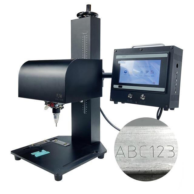 Kelier Metal Portable Plate Engraving Nameplate Pen Laser Machinery Dot Peen Electric Marking Machine