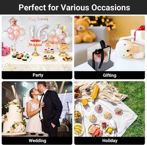 255ml/200ml PP & Aluminum Foil Baking <b>Cups</b> with Lids Heart Shaped Recyclable Food Grade for Snacks Desserts Flan Cupcake & Pie - Product Image 5