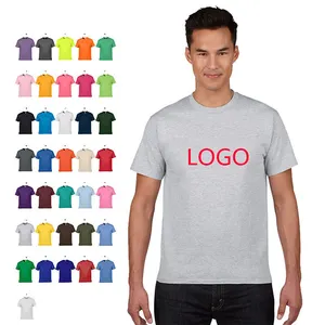 Desain Baru Pria Musim Panas Kapas Lengan Pendek Tee Shirt Kustom Laki-laki Cetak T-shirt