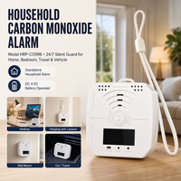 Détecteur de monoxyde de carbone portable HIREP HRP-CO998 avec capteur électrochimique, écran LCD et avertissement sonore et visuel pour la maison, la voiture et le montage mural