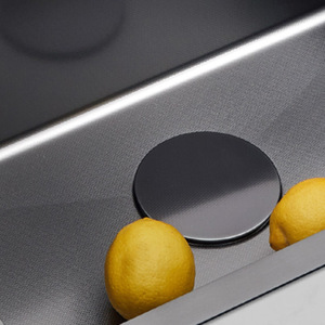 อ่างล้างจานเดี่ยวขนาดใหญ่ Cooper Home Kitchen รุ่น 304 สแตนเลสสตีลแบบฝังใต้เคาน์เตอร์ สีดำด้าน พร้อมพื้นผิวนาโนอเนกประสงค์สำหรับล้างจาน - Product Image 1