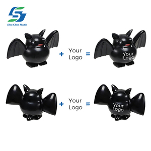 Toptan özel karikatür yarasa stres topu PU köpük sıkmak oyuncak baskılı Logo cadılar bayramı promosyon hediye anksiyete kabartma - Product Image 4