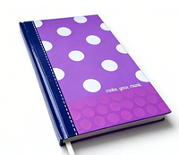 Carnet de notes en carton personnalisé de haute qualité pour l'école et le bureau, avec couverture rigide brillante