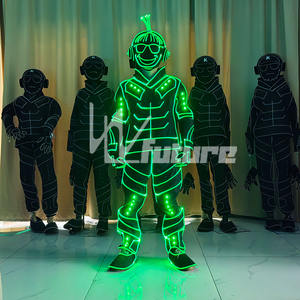 Costume de danse tendance en fibre optique lumineuse rechargeable, léger, idéal <span class=keywords><strong>pour</strong></span> les spectacles de danse, les spectacles de scène, les fêtes - Product Image 5