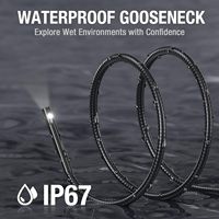 Caméra endoscopique industrielle NTS300 5" IPS 1080P étanche à fibre optique flexible pour moteur automobile