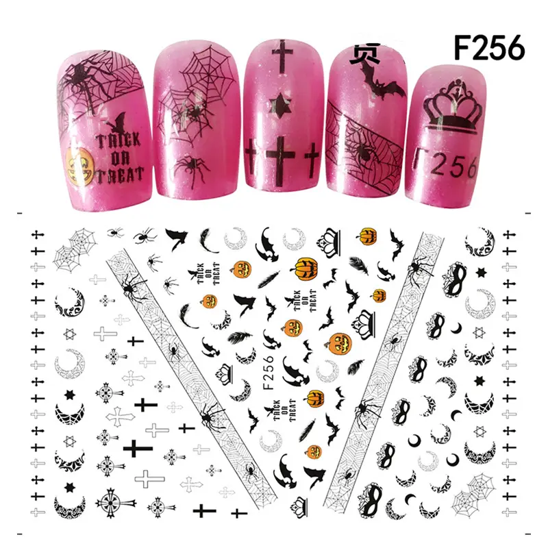 New Hot Sale Self Adhesive Stickers Nail Art Stickers 3d Nail Art Decals Designs