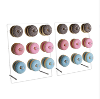 CY clair personnalisable taille support conseil beignet support affichage beignet grandir décorations de fête acrylique support affichage