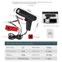 Pistolet de calage d'allumage pour réparation de moteurs de voitures et de motos, noir/rouge, compatible OLIVER, avec testeur de lumière de calage et outil de diagnostic