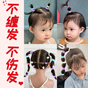 Attaches pour cheveux colorées pour enfants, 2 cm de diamètre, couleurs mélangées, élastiques doux, pour filles, usage quotidien - Product Image 4