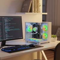 Boîtier PC en verre trempé Pcooling OEM, favori des e-sportifs, faible MOQ, avec USB 3.0, tours ATX personnalisées, cabinet de jeu