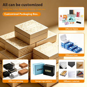Caja Rígida con Logotipo Estampado en Oro, Diseño Personalizado, Empaque Personalizado para Cumpleaños, <span class=keywords><strong>Aniversario</strong></span>, Sorpresa - Product Image 5