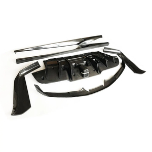Kit de Carrocería de Fibra de Carbono Real para Ferrari 488 GTB <span class=keywords><strong>Spider</strong></span>, Alerón Delantero, Difusor Trasero, Faldones Laterales, Estilo Racing - Product Image 6