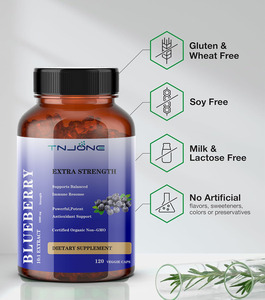 Private Label OEM capsula di mirtillo integratore alimentare per gli occhi antiossidante estratto di mirtillo