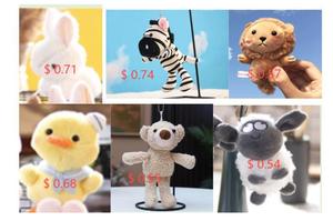 10 12cm 4 inch mini đồ chơi sang trọng cho cần cẩu Claw máy đồ chơi búp bê sang trọng Thú nhồi bông Đồ chơi móc khóa grabbing Máy bán hàng tự động - Product Image 4