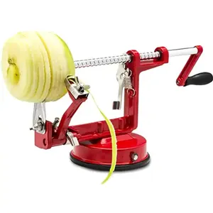 Espiral Hand-Cranked Ajustável Pear Slicer Fruit Peeling Machine Spiralizer Pie Fazendo aço inoxidável Apple Peeler