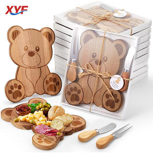 Tabla de Cortar de Madera con Forma de Oso, Creativa y Adorable, para <span class=keywords><strong>Quesos</strong></span> y Pasteles, Ideal para Niños, Hogar y Fiestas - Product Image 1