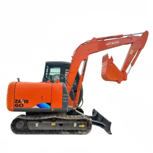 Used Hitachi ZX60 Mini Crawler Excavator ZAXIS 60 6ton Japanese Tracked Excavator for sale Small Digger Earth Moving