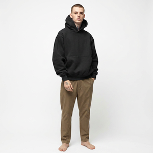 Sudadera con Capucha para Hombre, Corte Regular, Tejido Grueso, Color Sólido, Manga Larga, Uso Diario Informal, Otoño-Invierno 2026, 100% Algodón, Forro Polar, Secado Rápido - Product Image 1