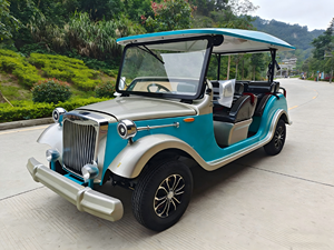 Autobús Turístico Eléctrico Retro de Estilo Americano, con Batería de Litio y Energía Solar, de 5 a 14 Asientos, 30-40 km/h - Product Image 1