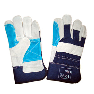 <span class=keywords><strong>Gaozhou</strong></span>-guantes de cuero verde para el trabajo, guantes de seguridad para la industria - Product Image 4