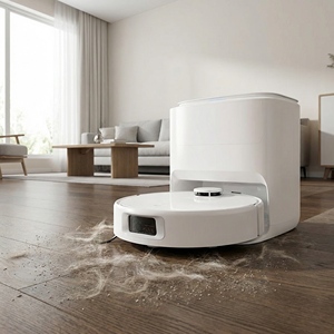 Aspirateur robot QV9, balayage et lavage automatiques, pour la maison, alimenté par batterie, corps en plastique - Product Image 4