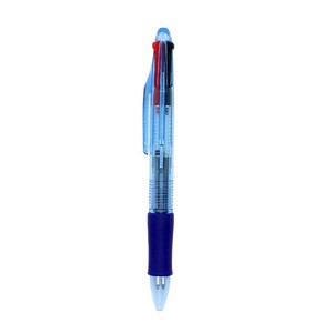 Stylo en plastique multicolores personnalisé, impression de logo publicitaire, motif, expédition rapide, rouge, bleu, noir, vert, recharge à base d'huile, 4 couleurs - Product Image 5