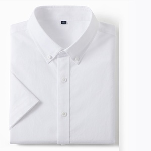 Camisa de Verano para <span class=keywords><strong>Hombre</strong></span>, Nueva Llegada, Manga Corta, Cuello con Botones, Algodón Puro, Tela <span class=keywords><strong>Oxford</strong></span>, Camisa Casual de Negocios para <span class=keywords><strong>Hombre</strong></span> - Product Image 4