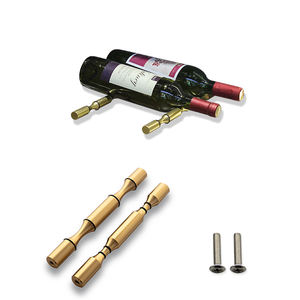 दो बोतलों के लिए S215 शराब रैक रैक एल्यूमीनियम मिश्र धातु शराब रैक दीवार माउंट - Product Image 4