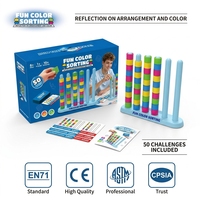 Jouets porte-bonheur OEM/ODM personnalisés en gros : Jeu de société créatif et amusant de défi de puzzle musical et de superposition de couleurs