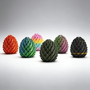 Modèle d'œuf de dragon transformable et rotatif imprimé en 3D, jouet créatif de relaxation pour les doigts, idéal pour Halloween et Pâques - Product Image 4