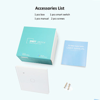 Interruptor Inteligente Tuya para Aire Acondicionado, 40A, WiFi, Táctil, Cristal Templado, Compatible con Alexa, Control Remoto