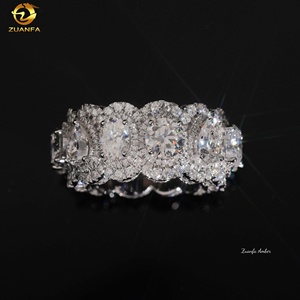 Buss Down Modeschmuck Luxus Maßgefertigter Hip-Hop Sterling Silber 925 D Farbe VVS Moissanit Diamant Luxus-<span class=keywords><strong>Ring</strong></span> für Herren - Product Image 4