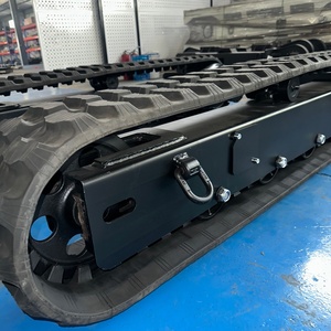Chasis de orugas de caucho con capacidad de carga de 3T, sistemas de accionamiento por orugas hidráulicas y motor de alta velocidad, precio de fábrica y personalizable. - Product Image 3