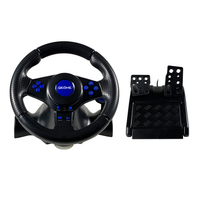 Volante de Carreras 7 en 1 US Stock 180 °   Botones Programables con Rotación y Vibración para PC, Switch, PS4, PS3, Xbox One, Xbox 360 y Android