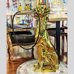 Cachimbas Árabes, Alemanas y Rusas, Set Completo de Shisha, Narguile Grande de Pie con Adornos de Perro <span class=keywords><strong>Dubin</strong></span>, Decoración - Product Image 4