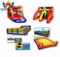 Outdoor-Mietspiel: Aufblasbares Axtwurfspiel für Karneval und Sportveranstaltungen, Umweltfreundliches PVC-Material, 5x5m Größe für Erwachsene und Kinder