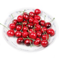 25Mm Kunstmatige Rode Kersen Simulatie Levensechte Kersen Nepfruit Voor Thuis Keuken Eetkamer Decor