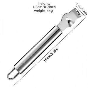 Éplucheur de citron en acier inoxydable avec poignée ronde, gadget de cuisine efficace - Product Image 5