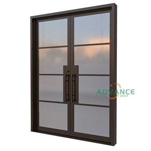 Casa barata seguridad externa rústica metálica puerta <span class=keywords><strong>de</strong></span> <span class=keywords><strong>entrada</strong></span> principal catálogo personalizado doble hierro forjado <span class=keywords><strong>puertas</strong></span> <span class=keywords><strong>de</strong></span> <span class=keywords><strong>entrada</strong></span> <span class=keywords><strong>de</strong></span> diseño - Product Image 5