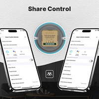 Interrupteur intelligent mini Wi-Fi Zigbee Tuya 1/2/3/4 voies, remplace l'interrupteur traditionnel, contrôle à distance via application intelligente Moes