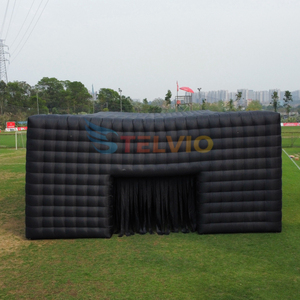 ब्लैक पोर्टेबल एलईडी डिस्को लाइटिंग नाइटक्लब पार्टी टेंट इन्फ्लैटेबल क्यूब पार्टी टेंट ब्लोअर के साथ इन्फ्लैटेबल नाइटक्लब टेंट - Product Image 2