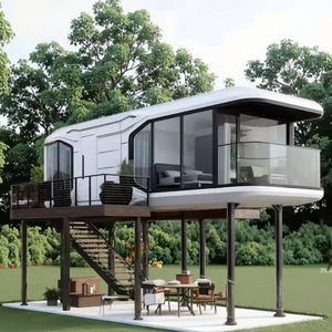 Casa Cápsula Espacial Pré-fabricada de Aço Destacável Moderna de Luxo, de Alta Qualidade, com Controle por Voz Inteligente e Instalação Rápida para Hotéis - Product Image 3