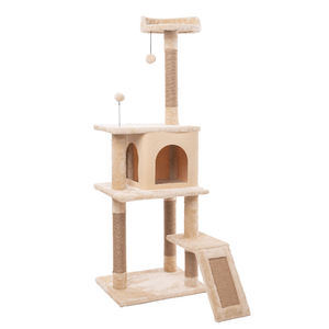 Eco-Friendly Interactive Multi-Level <b>Cat</b> Tree Sustainable Plush Wood Sisal Classic Simple Design 6 <b>Scratching</b> <b>Posts</b> Free Toys - Product Image 6