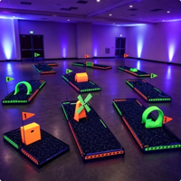 Kit de simulation de golf LED d'extérieur PGM, tapis de simulation de golf mobile pour sports d'intérieur et installations de parcs d'attractions