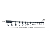 Support de rangement de cuisine en acier au carbone non perforé mural Viscose couteau tenir ménage couteau tenir