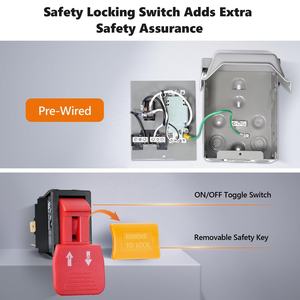 Tomacorriente GFCI Linsheng de 20 Amperios, Caja de <span class=keywords><strong>Interruptor</strong></span> de Alimentación <span class=keywords><strong>Exterior</strong></span> Totalmente Metálica <span class=keywords><strong>con</strong></span> Cubierta, Tomacorriente Eléctrico <span class=keywords><strong>Exterior</strong></span> <span class=keywords><strong>con</strong></span> <span class=keywords><strong>Interruptor</strong></span> de Seguridad para Jardín - Product Image 4