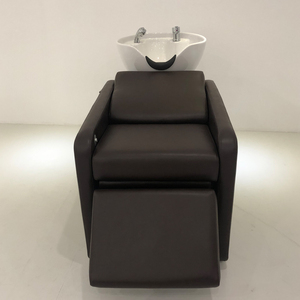 HaoYu Chaise de shampooing de salon moderne Lit Bol en céramique Lavage des cheveux Massage Poser Shampooing Chaise Lit avec évier de salon - Product Image 1